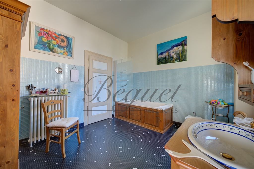 A vendre chez Beguet Associés : Loches (37600), Indre-et-Loire — Maison familiale de 430 m², 8 à 11 chambres, terrasses et jardin de 1 190 m²