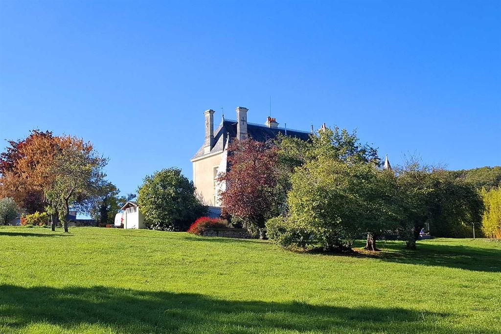 A vendre chez Beguet Associés : Cravant-les-Côteaux - 37500 - Maison - 325 m² - 7 chambres - 2 gites - Piscine - parc 7000 m²