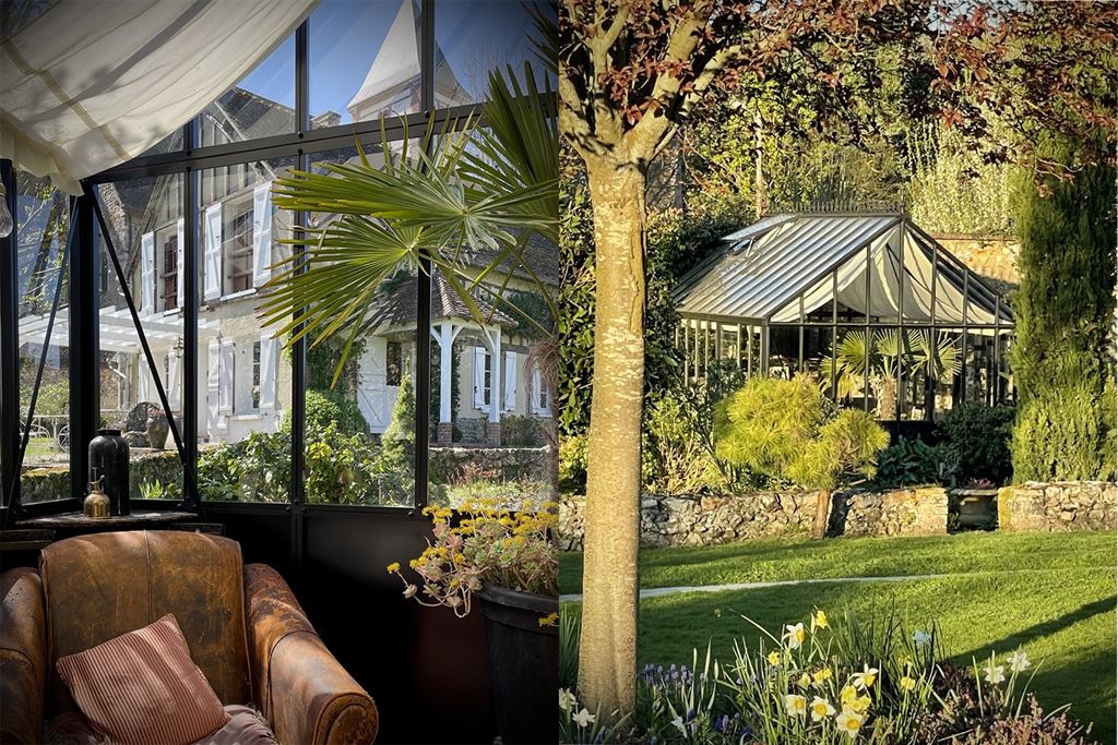 A vendre chez Beguet Associés : Ouest Paris Eure Saint-Georges-Motel 27710 - 3 Maisons hameau de charme  8 chambres Parc 2720 m²
