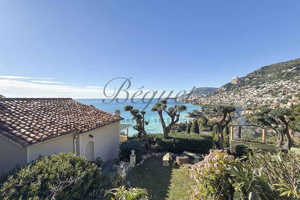 A vendre chez Beguet Associés : FRANCE COTE D’AZUR 06190 ROQUEBRUNE-CAP-MARTIN 3 MAISONS  TERRAIN 1470 m² VUE MONACO