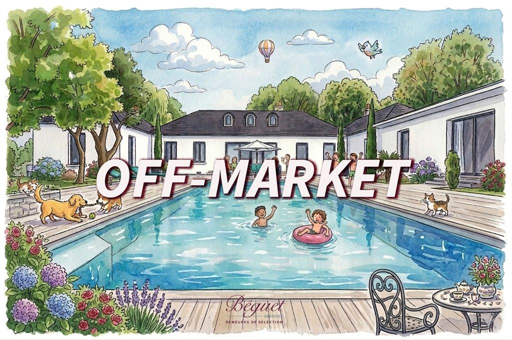 A vendre chez Beguet Associés : OUEST PARISIEN PARC ST DE CLOUD  VILLA 400 m²  5-6 CHB PARC PISCINE MAISON GARDIEN