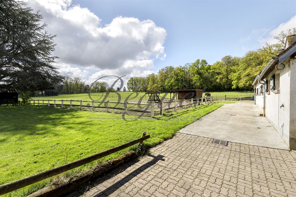 A vendre chez Beguet Associés : FORET DE RAMBOUILLET POIGNY 78125 PROPRIETE EQUESTRE MAISON 360 m²  HERBAGES-FORET 10 Ha