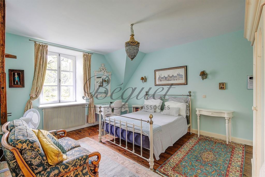 A vendre chez Beguet Associés : Côteaux-sur-Loire - Touraine - 37130 - 350 m² - 10 pièces - 7 chambres - piscine - parc 6 hectares