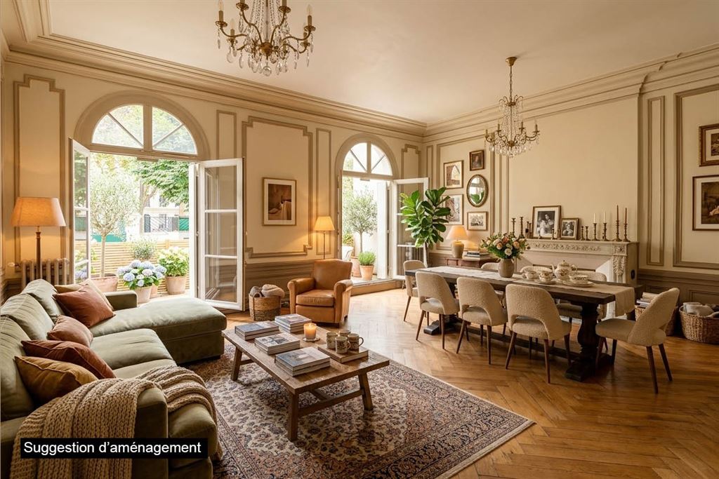 A vendre chez Beguet Associés : Tours (37000), Indre-et-Loire – Maison rénovée de 330 m², 6 chambres, jardin et 2 parkings